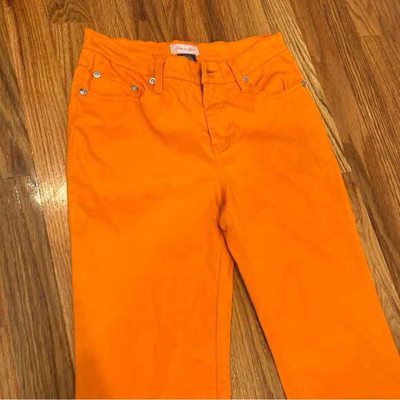 Paco Girls Orange Vintage Pants Size 12 - Picture 3 of 10